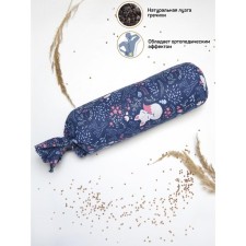Подушка ортопедическая с лузгой гречихи Healthy Roll «Лисички», размер 30x8 см