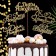 Topper "Happy Birthday", gold, mix, 5 different in the packing, give beautifully