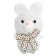 Soft toy "Bunny", on a key fob, color mix