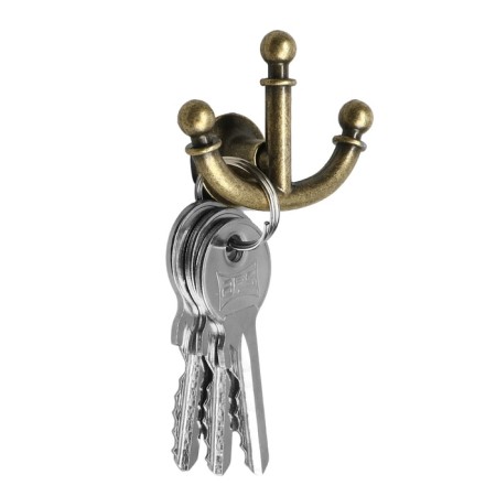 Hook furniture tundra TKT006, three -rod, bronze-1