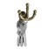 Hook furniture tundra TKT006, three -rod, bronze