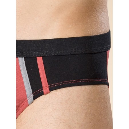 Male panties, size 46, red color, black, 2 pcs-5