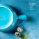 Porcelain magisto magistro "Cerera", 500 ml, d = 15 cm, blue color
