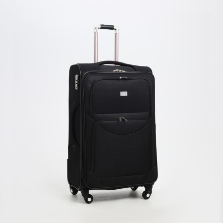 Big suitcase 28 ", a lightning department, code castle, 4 wheels, 2 outer pockets, black color-1