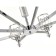 Lamp with a universal mount 8x60W E27, size 84x84x37/90 cm