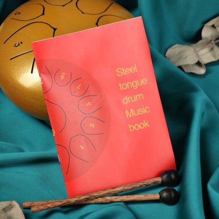 Musical instrument glucophone, yellow, 8 petals, 15 x 9 cm-3