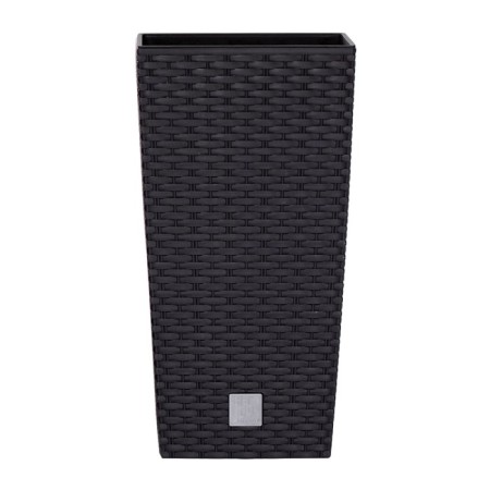 Kashpo Rato Square, 2 subjects: internal and outer capacitance, 21 and 49 l, black color