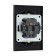 Double Tot Matte Glass, 16 A, hidden, with salary, glass, black