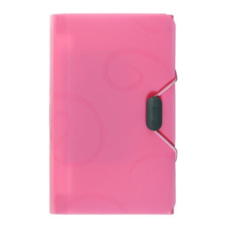 Elastic band A6, 12 departments, patterns, pink pastel-1