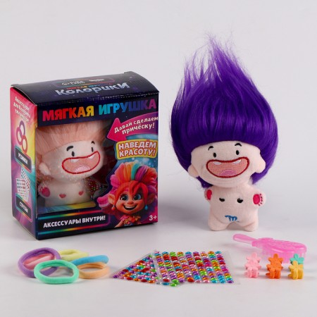 Gift set for a girl with a soft toy "hairy"-2
