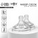 Nipple on a bottle, anti -broller, from 6 months, m & b Natural, wide throat, fast flow, Ø50 mm., 2 pcs