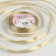 Satin tape, 10 mm × 23 ± 1 m, color dark cream No. 268