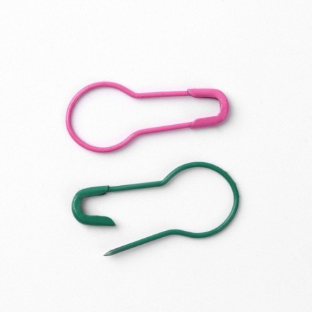 Pins with round end, 22 mm, 100 pcs, colorful color-1
