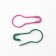 Pins with round end, 22 mm, 100 pcs, colorful color