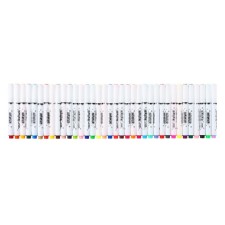 A set of markers, 36 colors, a cystic tip, in a plastic box