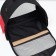 Bag - animal transportation, semicircular with pvc pockets, 37 x 18 x 25 cm, red