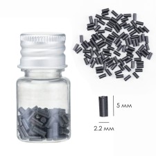 Flint for gasoline lighters, a set of 100 pieces in a bottle, D-2.2 mm, L-5 mm