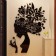 Interior stickers "girl", wall decor, panel 80 x 63 cm