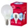 LED LED era Red Line "Shar", 8 W, E14, 640 lm, 4000k, white glow