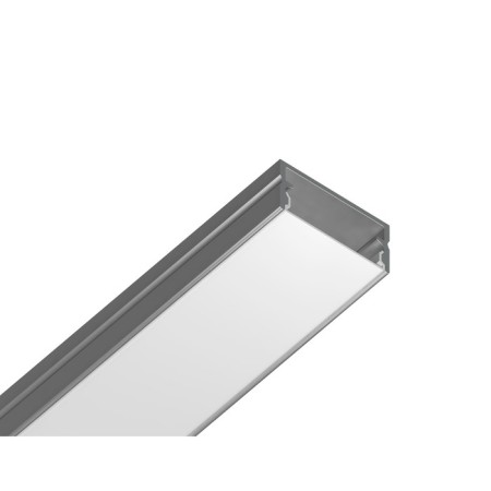 Profile aluminum overhead ambrella Illumination alum Profile, GP2001al, 2000x10x20.5 mm, silver color, matte divet-1