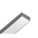 Profile aluminum overhead ambrella Illumination alum Profile, GP2001al, 2000x10x20.5 mm, silver color, matte divet