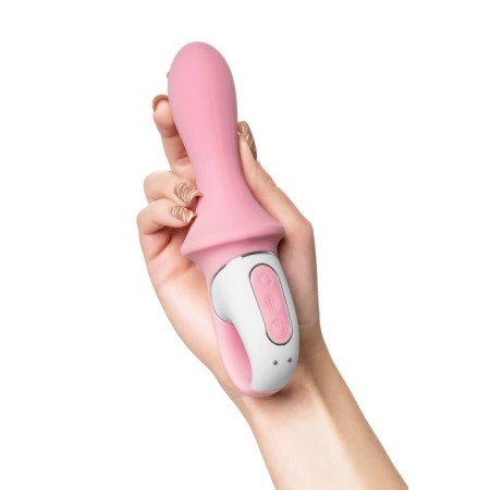 Unrealistic vibrator Satiffyer Air Pump Booty 5, silicone, pink, 15 cm-13