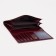 Women's wallet on the button, burgundy color