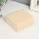 Casket wood under painting Square "Thin sheet" 10x10x4 cm
