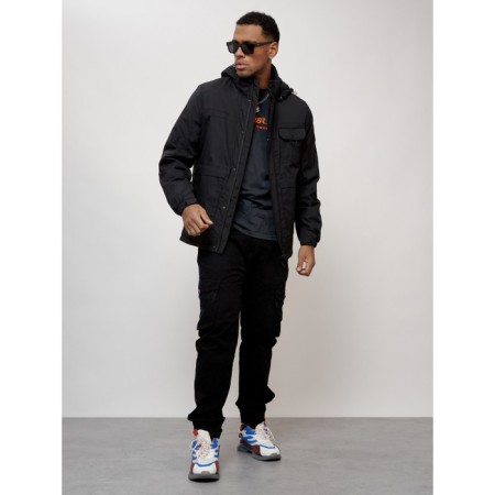 Sports male jacket, size 48, black color-13