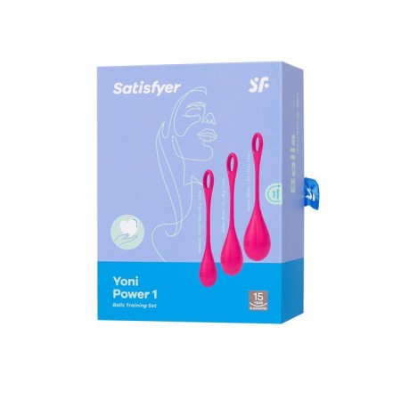 A set of vaginal balls Satiffyer yoni, silicone, red, Ø 2 cm-11