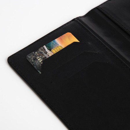 Cover for passport, black color-4