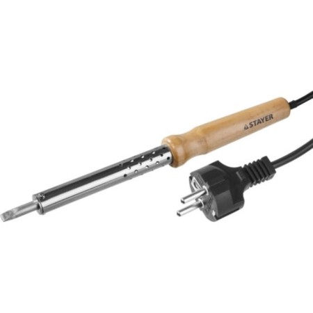 STAYER Master soldering iron, wooden handle, durable sting, 100 W, 220 B