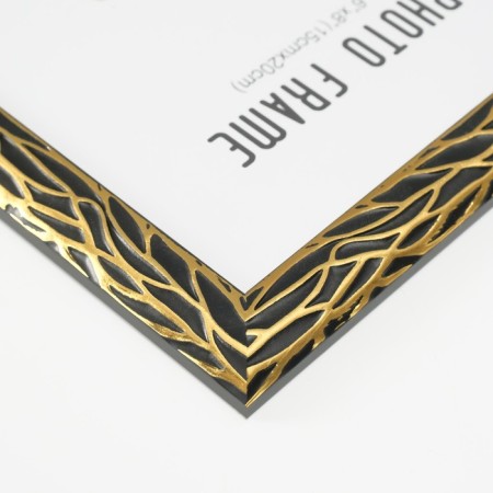 Photo frame plastic 15x20 cm "roots" black with gold 24x19 cm-3