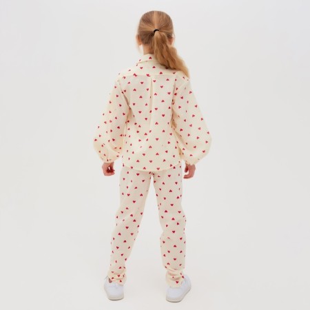 Pants Children's Minaku: Cotton Collection Beige color, height 116-2