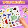 Coloring with stickers "with animals", 17 × 24 cm, 12 pp., Blue tractor