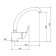 Zipponi Ara kitchen mixer, with a side lever, high spout, color chromium
