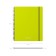Notebook A5, 80 sheets in a cage on the crest Erichkrause "Neon", plastic cover, elastic band, offset block, whiteness 100%, mix