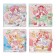 Gift notebook, A6, 132 sheets, color block, with a stream on a magnet, PVC cover, "anime", mix