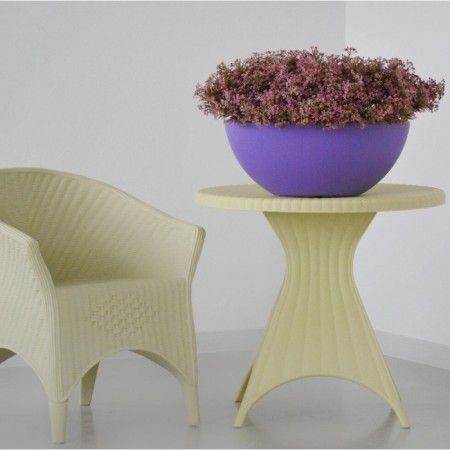 Kashpo for flowers "Rook" 60x29.5x24 cm, 10 l, lilac color