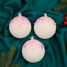 Set of balls plastic D-8 cm, 3 pcs 