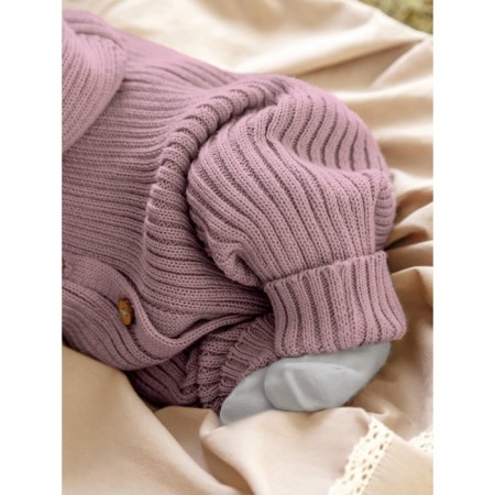 Knitted Knot Killed with a cap Amarobaby Pure Love Tot, height 62 cm, color powder-12