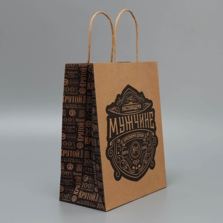 Gift Craft Package, Packaging, “Real Man”, MS 18 x 23 x 10 cm-1