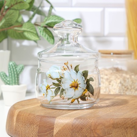 Bank for bulk products "Magnolia", 500 ml-1