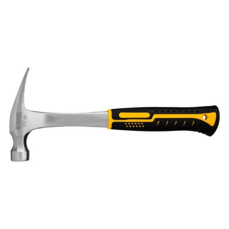 Denzel 10422 gvo hammer, all-metal, two-component handle, 350 g-2