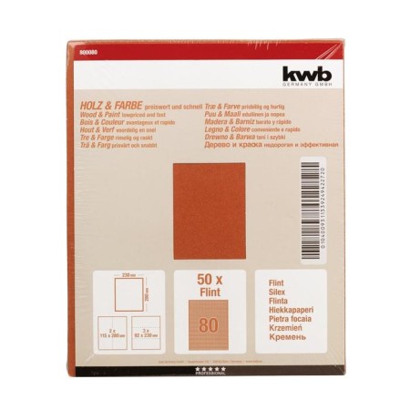 Folder paper KWB, K80, paper, 230x280 mm, silicon carbide-1