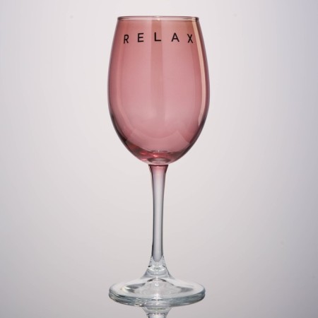 A glass for the wine "Relax", 360 ml, pink-1