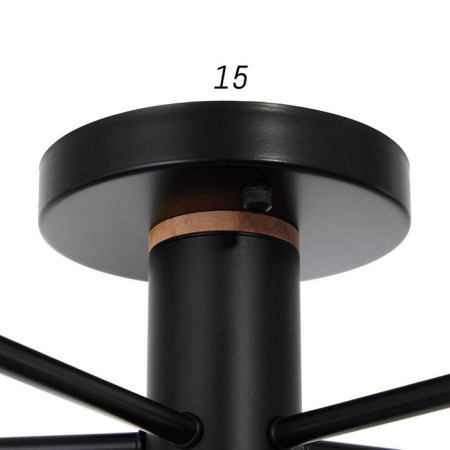 Chandelier 1318/10BK LED 240W 3000-6000K Black 87x90x25 cm Bayerlux-7