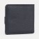 Men's purse on the button, a department for bills, for cards, black color