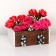 Kashpo floristic gray and white stain, 18 x 22 x 9 cm
