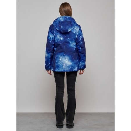 Ski jacket female, size 58, dark blue color-14